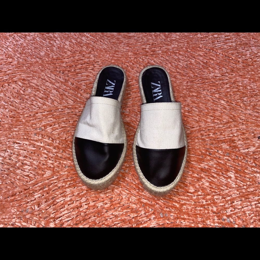 Zara Espadrille slides